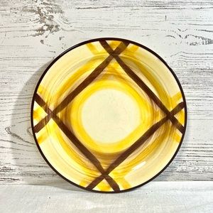 Vintage Vernon ware plate yellow brown replacement decor 9 7/8”